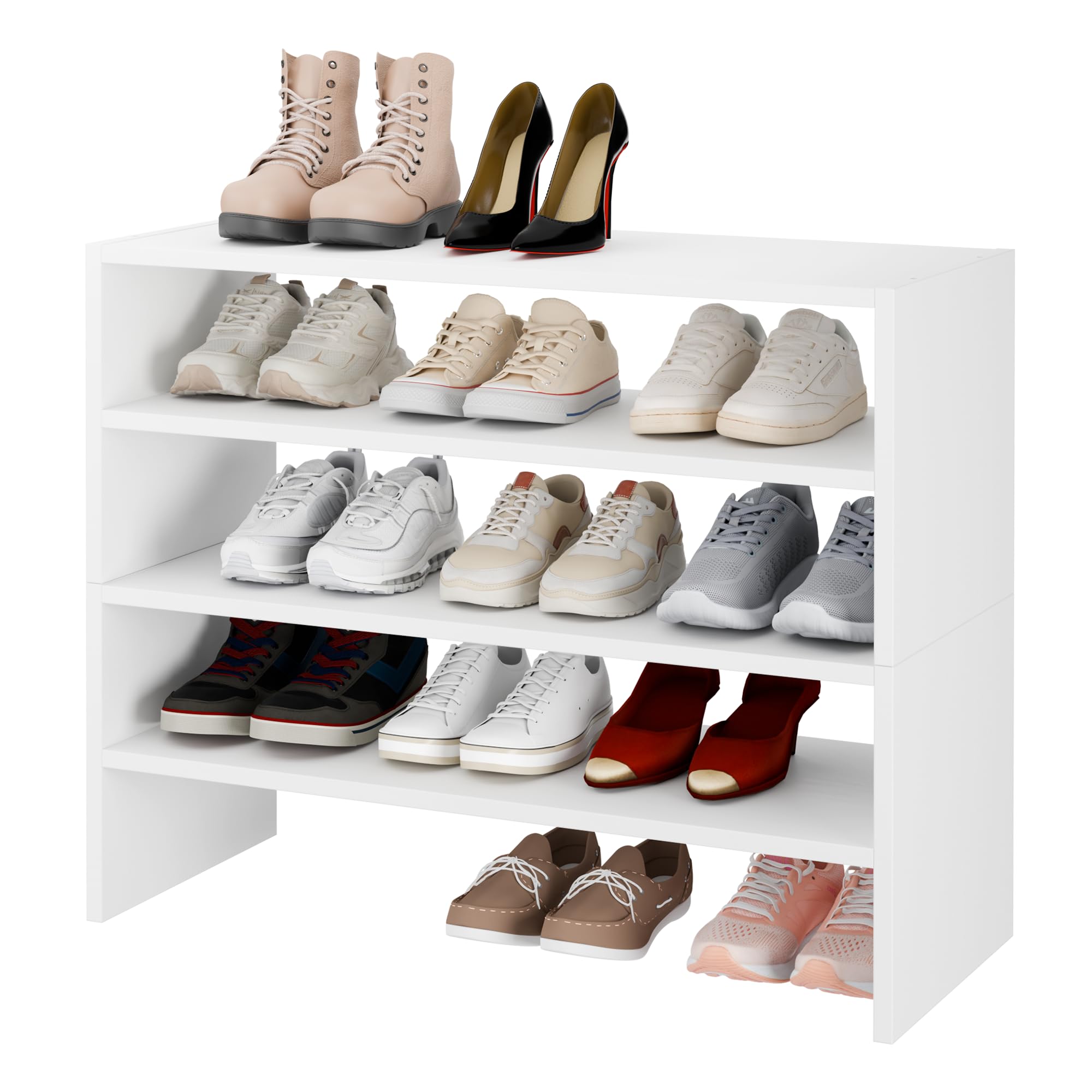 Whitmor 2-pack provides extra storage for seasonal shoes.