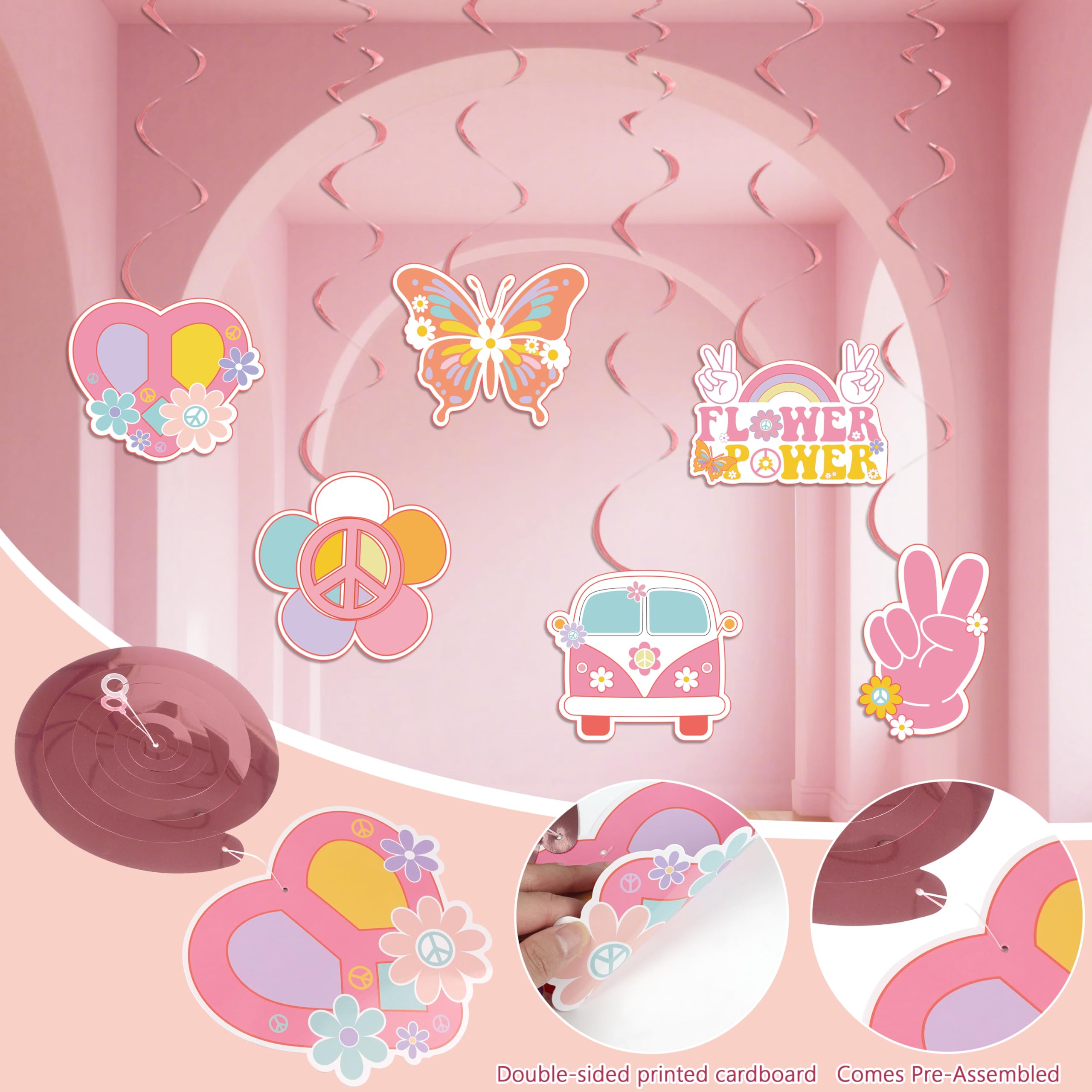 Whymeo daisy foil balloons bring festive flair.