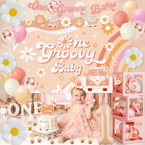 WHYMEO Groovy One poster reinforces the boho party theme for photos