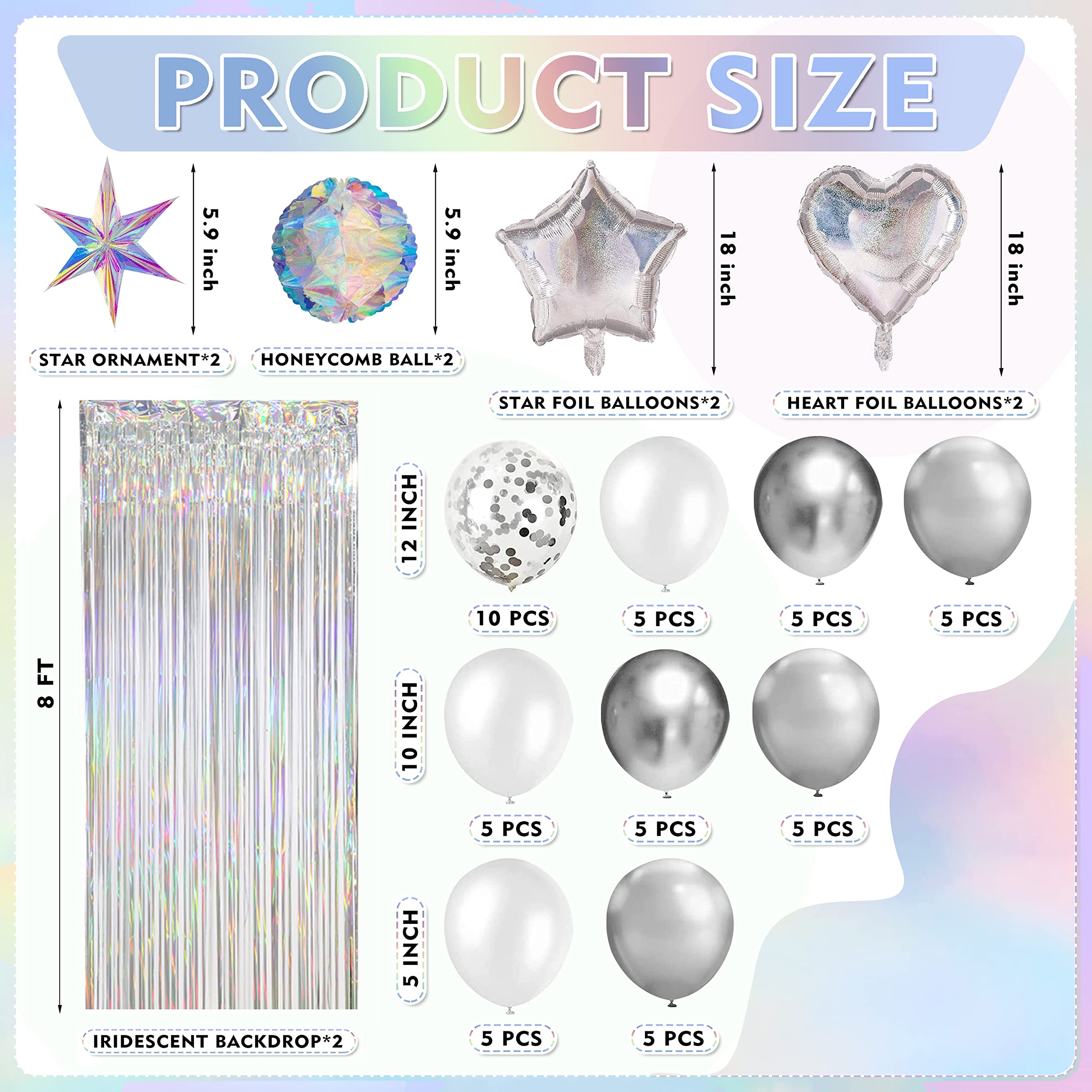 WHYMEO iridescent tablecloth 108x54-inch adds shimmering reflections for photos.