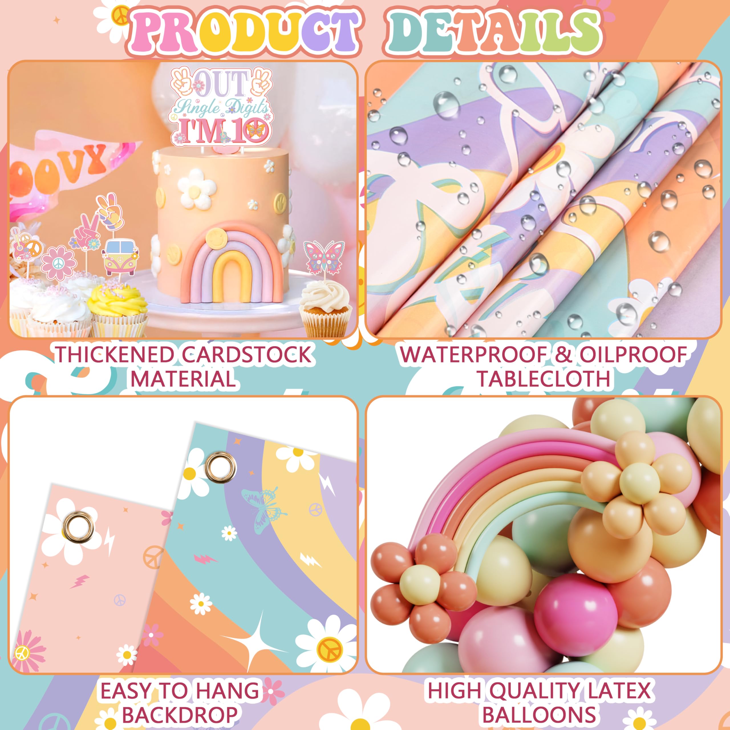 WHYMEO you are loved tablecloth provides a sturdy party base.