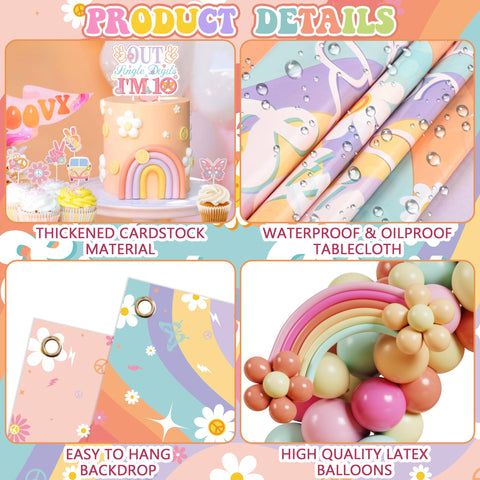 WHYMEO you are loved tablecloth provides a sturdy party base.