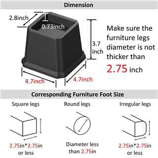 Whynonap bed risers compatible furniture fit for various frames and tables