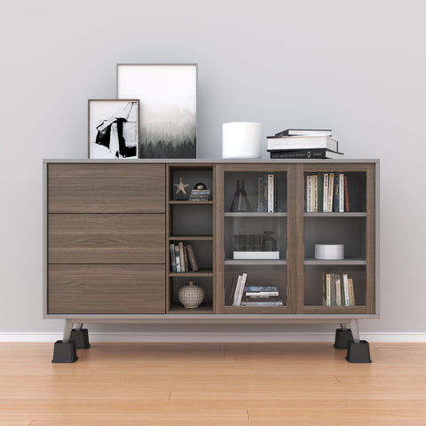 Whynonap bed risers create under-bed storage space and easier cleaning access