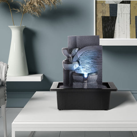 WICHEMI easy-assembly fountain plugs in without plumbing needed.