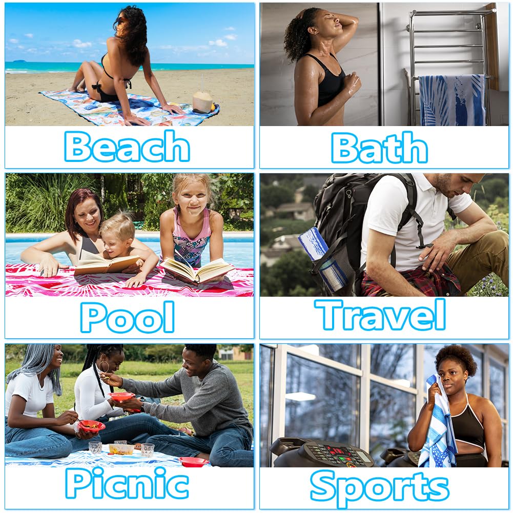 Widdonen packable travel towels fold to pocket size for on-the-go days