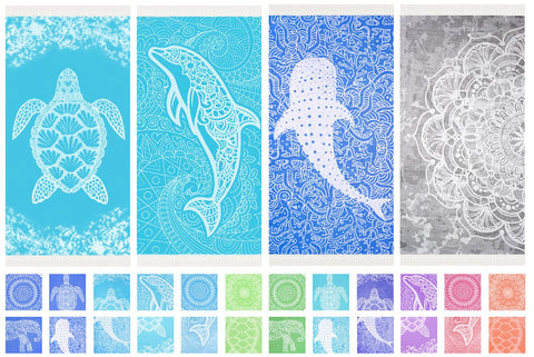 Widdonen thin Turkish beach towel 36x79 inches dries quickly after sunbathing.