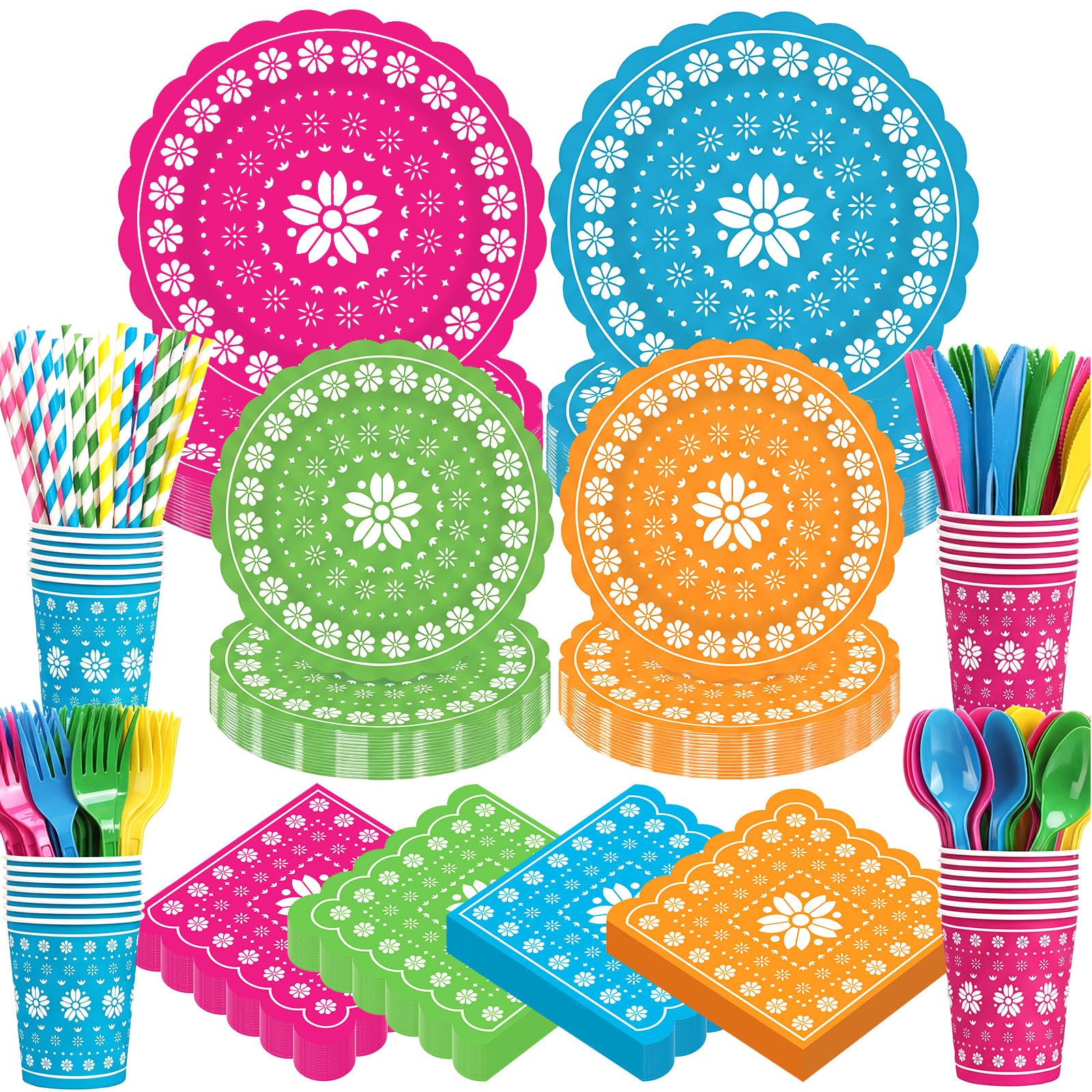 Widecook Fiesta plates provide colorful, sturdy serving for any fiesta
