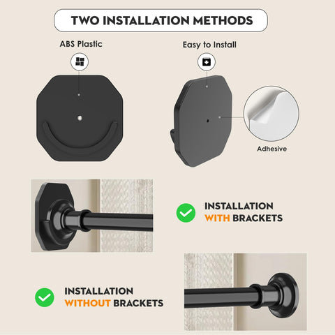 Widyana stainless steel rod with 1.1 inch diameter highlights durability and rust resistance.