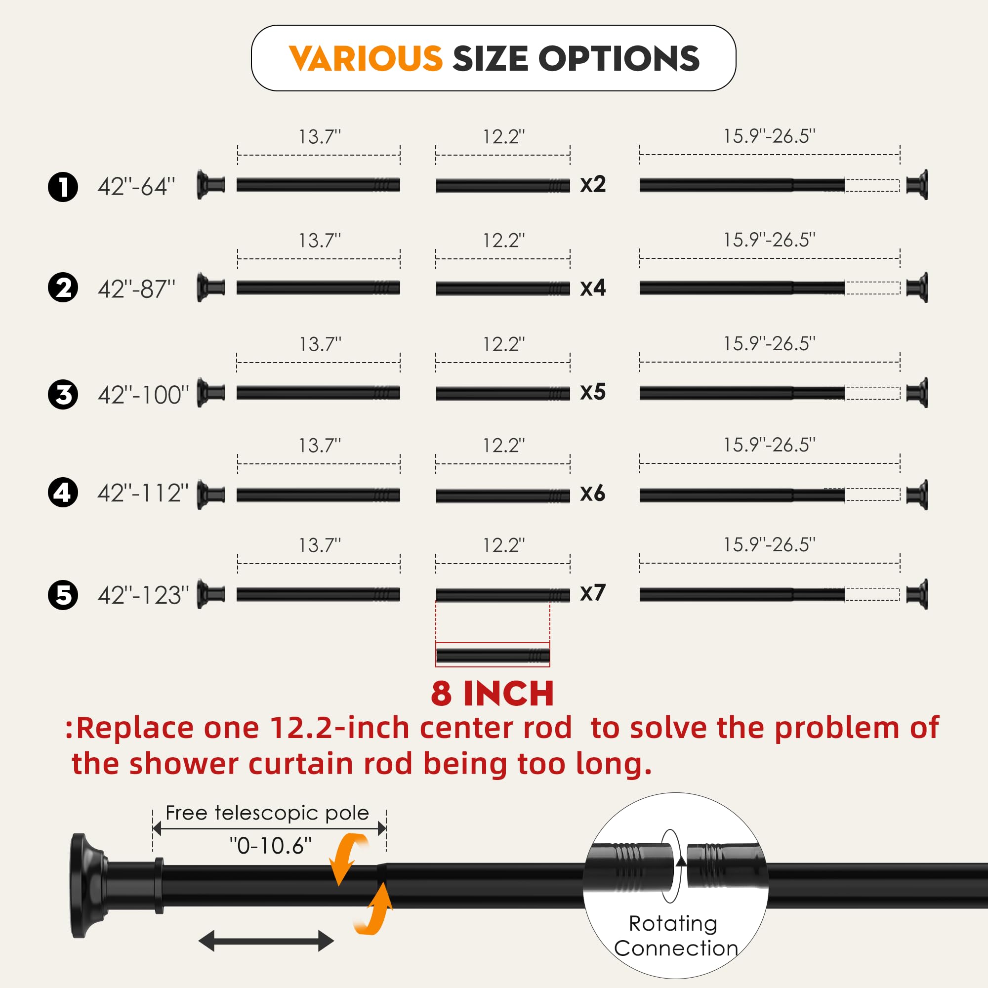 Widyana rust-resistant stainless steel withstands humid bathroom conditions.