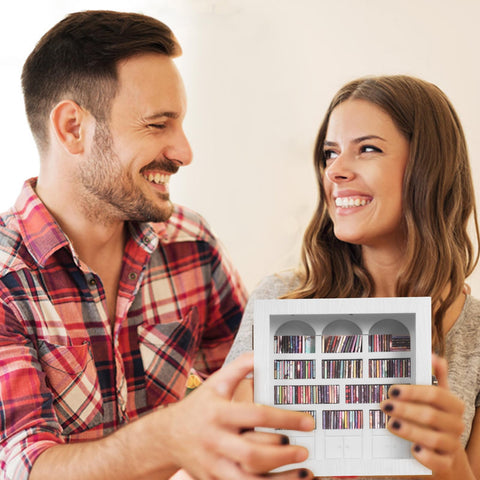 WifePro Anxiety Bookshelf reminds you to leave space for design appreciation.