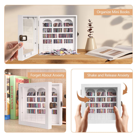 WifePro Anxiety Bookshelf durable materials ensure lasting decorative use.
