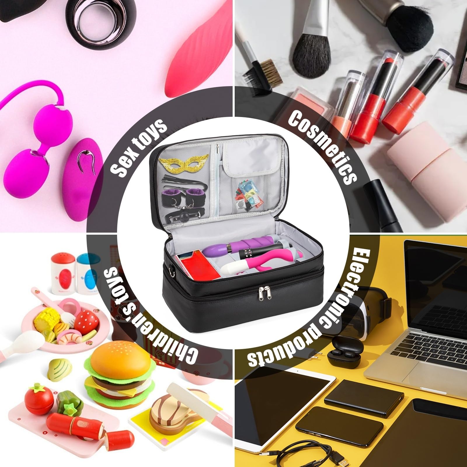 Wifsakong reusable durable case for daily intimate item organization