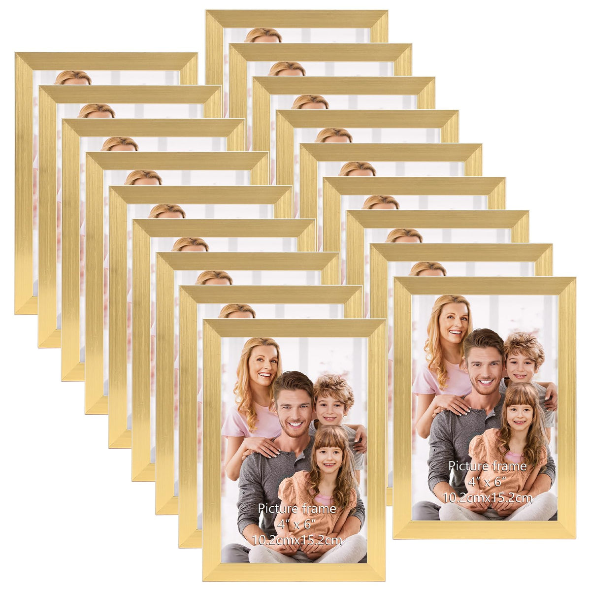 WIFTREY 4x6 gold frame for wall hanging with elegant display.