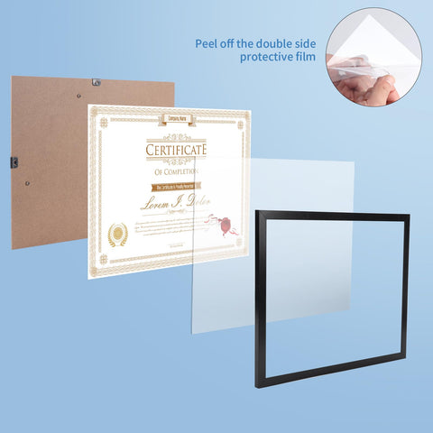WIFTREY 8.5x11 frame set lightweight black frame for easy setup