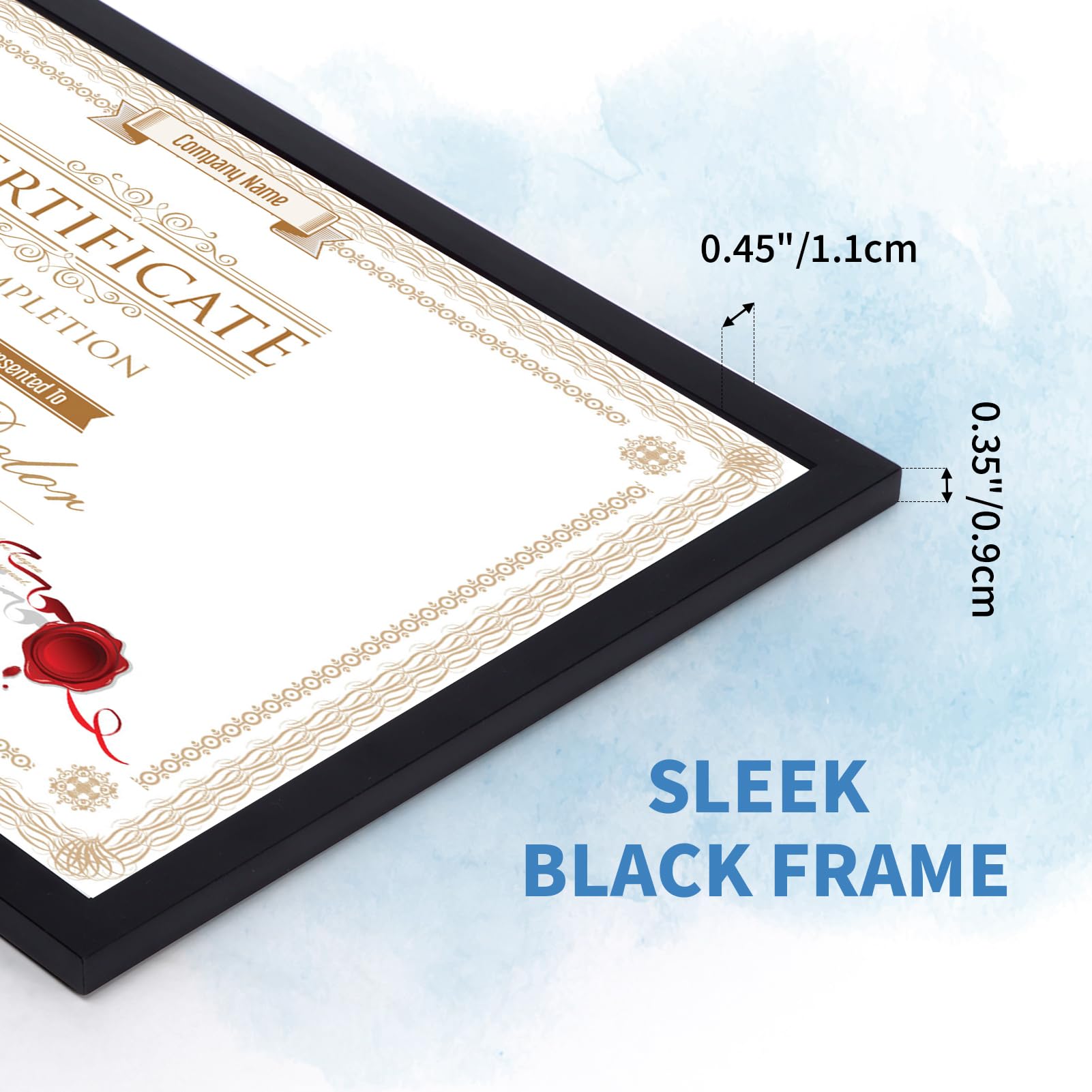 WIFTREY 8.5x11 frame set plexiglass front protects photos from dust