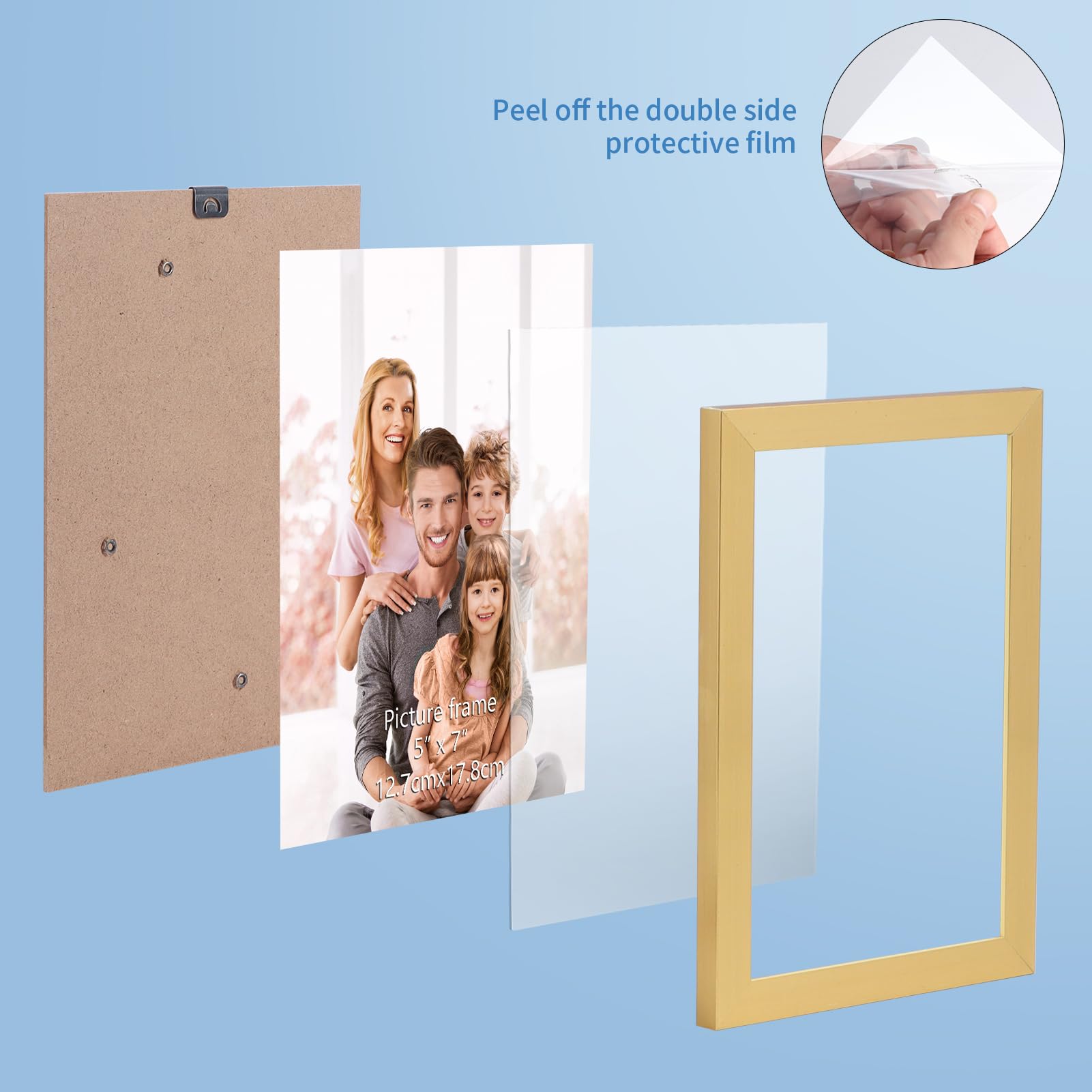 WIFTREY gold frame with durable material adds refinement.