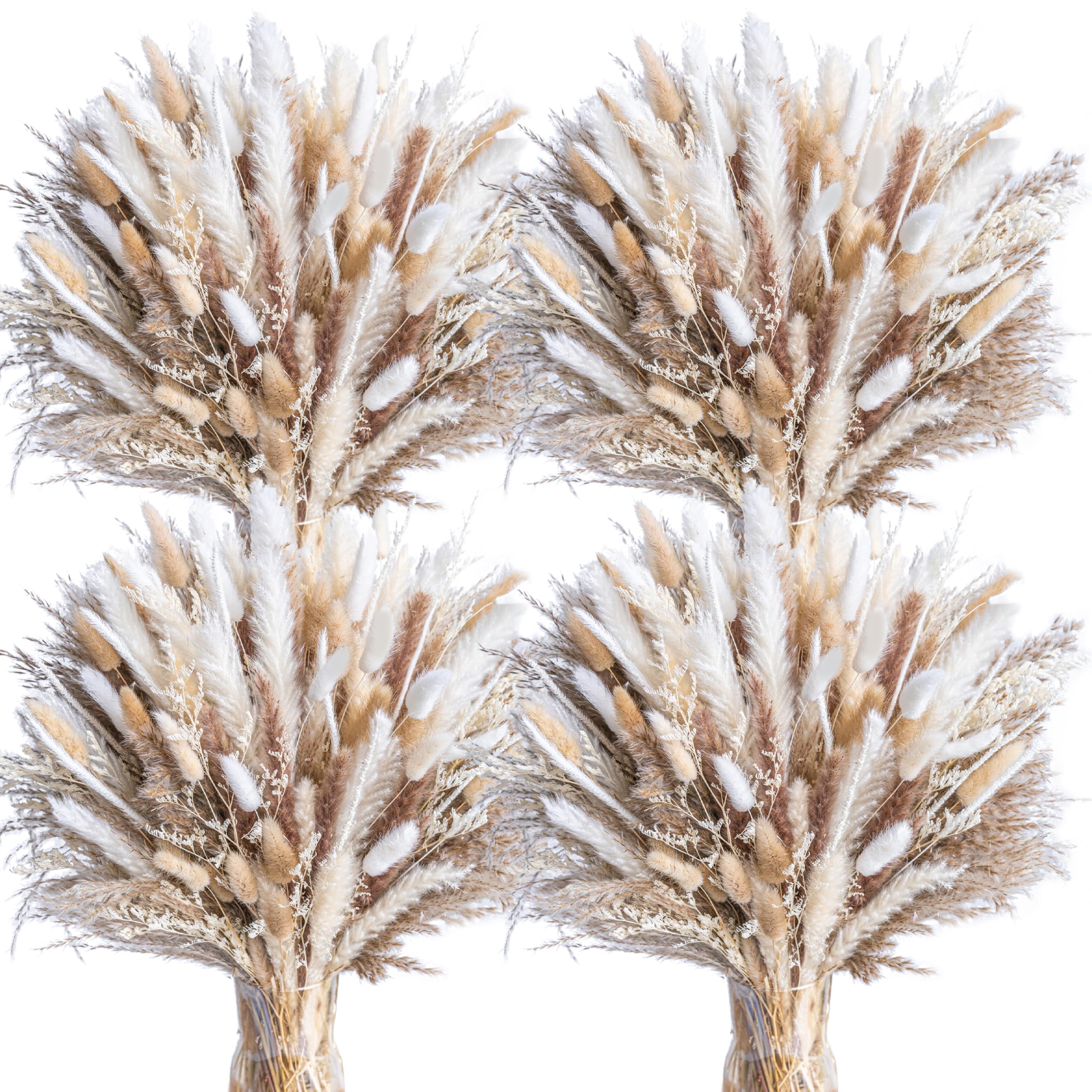 WILD AUTUMN pampas grass bouquet closeup showing natural texture for home decor
