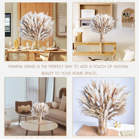 WILD AUTUMN pampas grass wedding table centerpiece in rustic settings