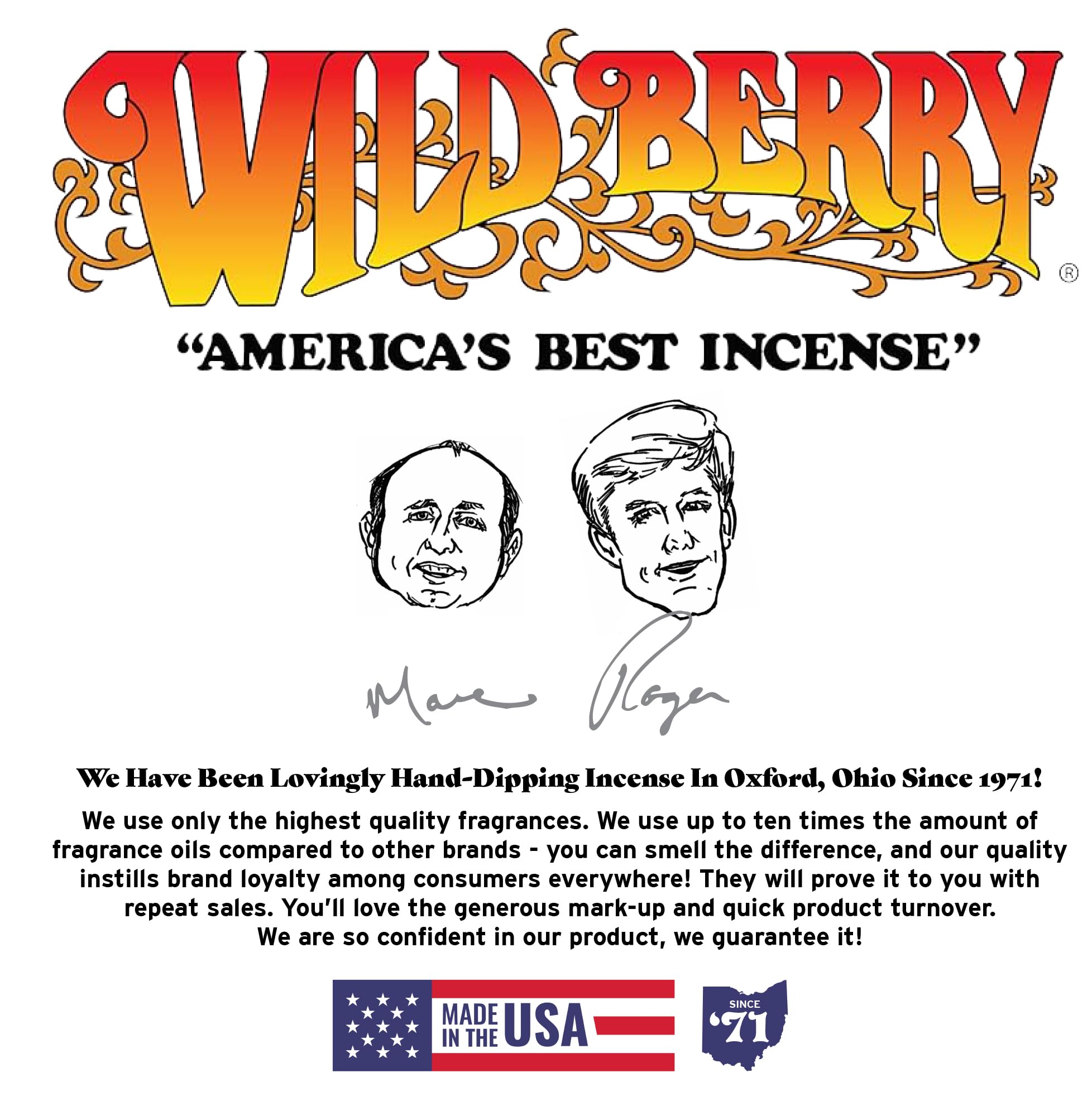 Wild Berry Vanilla incense stick 100-count pack ready for frequent use.