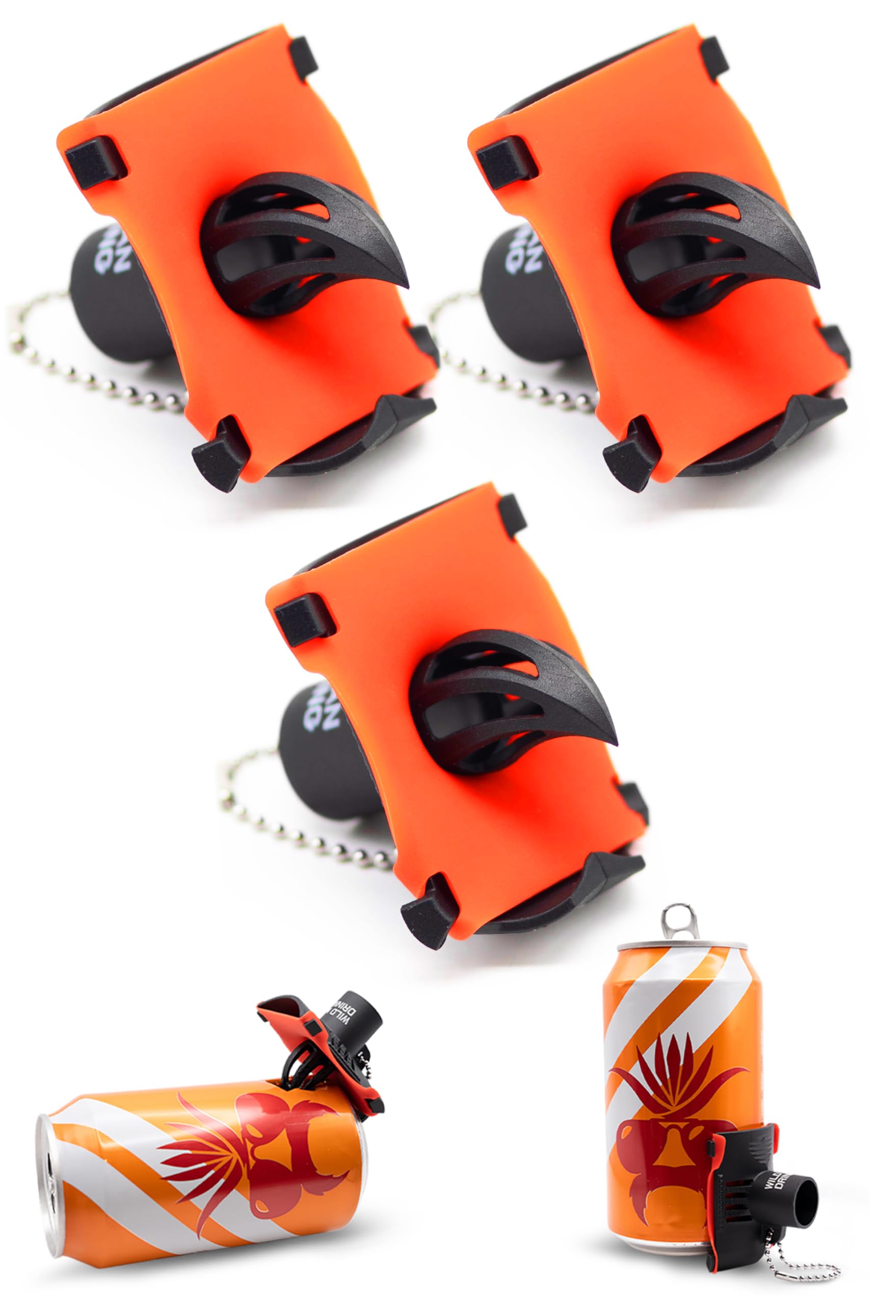 Wild Man Krak'in 2.0 front view with built-in funnel for mess-free pours.