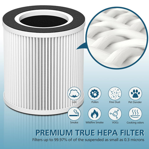 Closeup of nylon pre-filter capturing larger particles before main filtration.