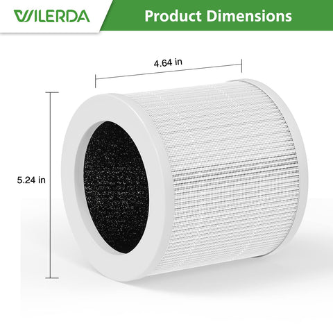 WILERDA A1 filter features activated carbon layer to reduce odors.