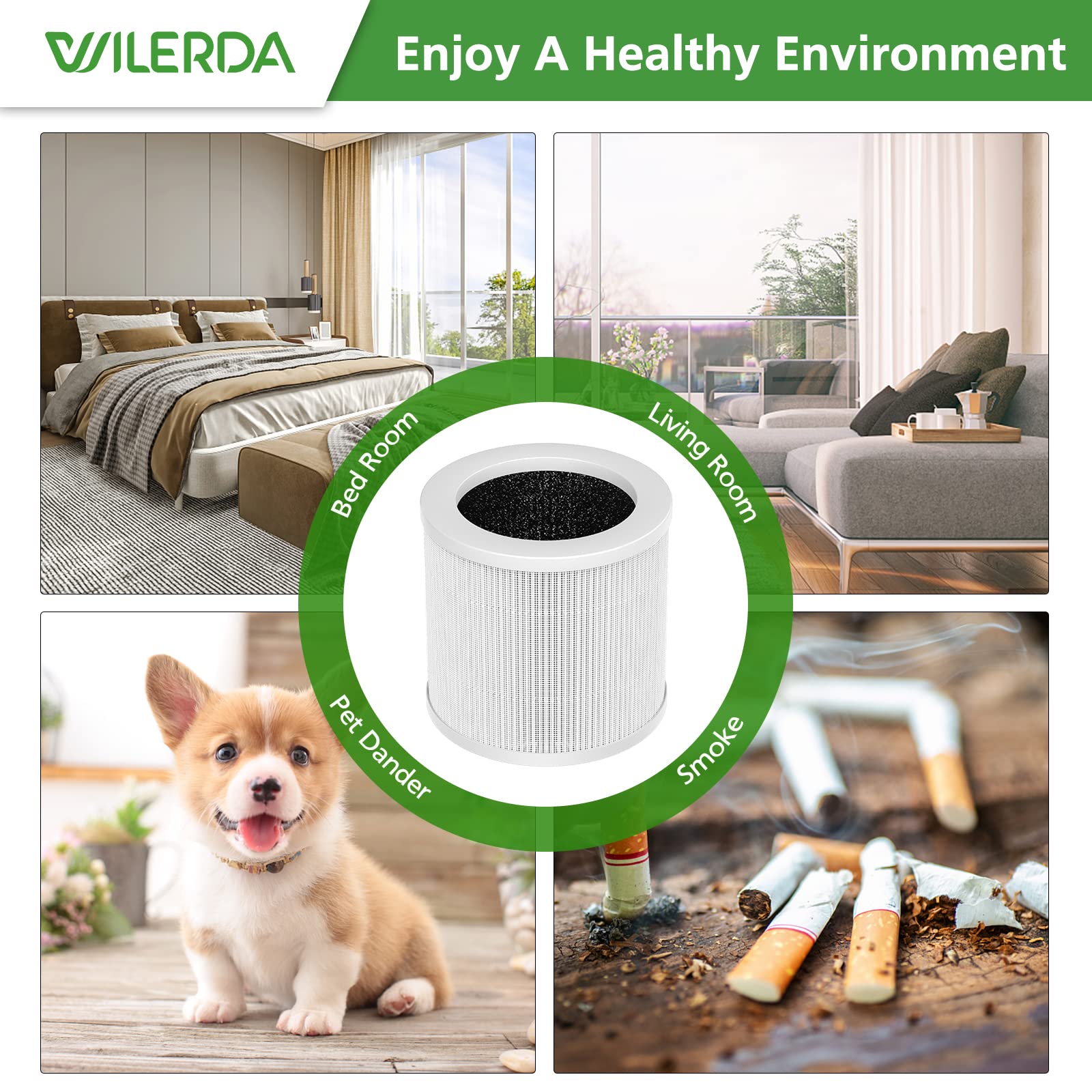 WILERDA A1 filter supports ongoing air cleanliness for busy households.