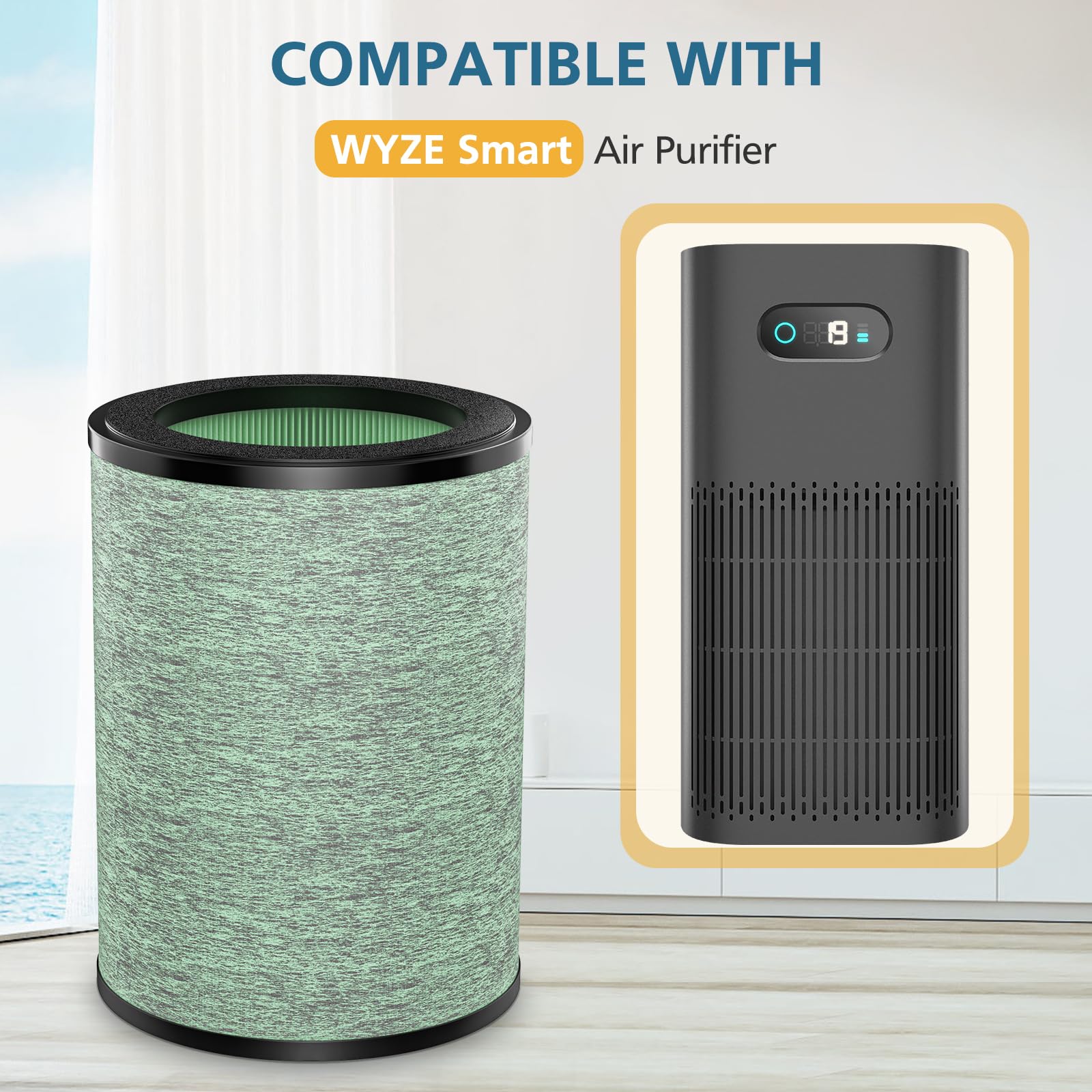 WILERDA Wyze filter set with hassle-free installation.