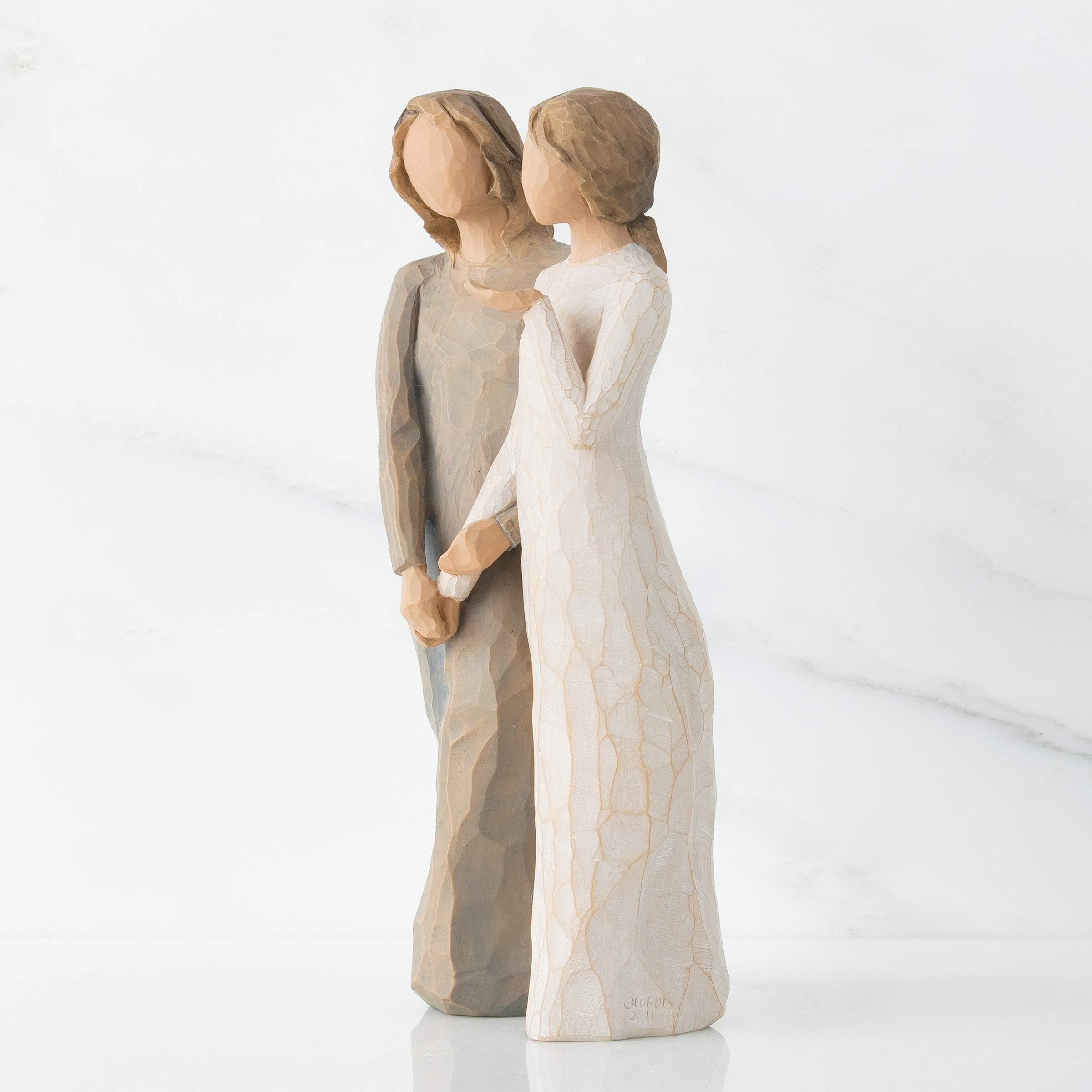 Willow Tree 8.5-inch hand-painted resin figure, ideal for gifting.