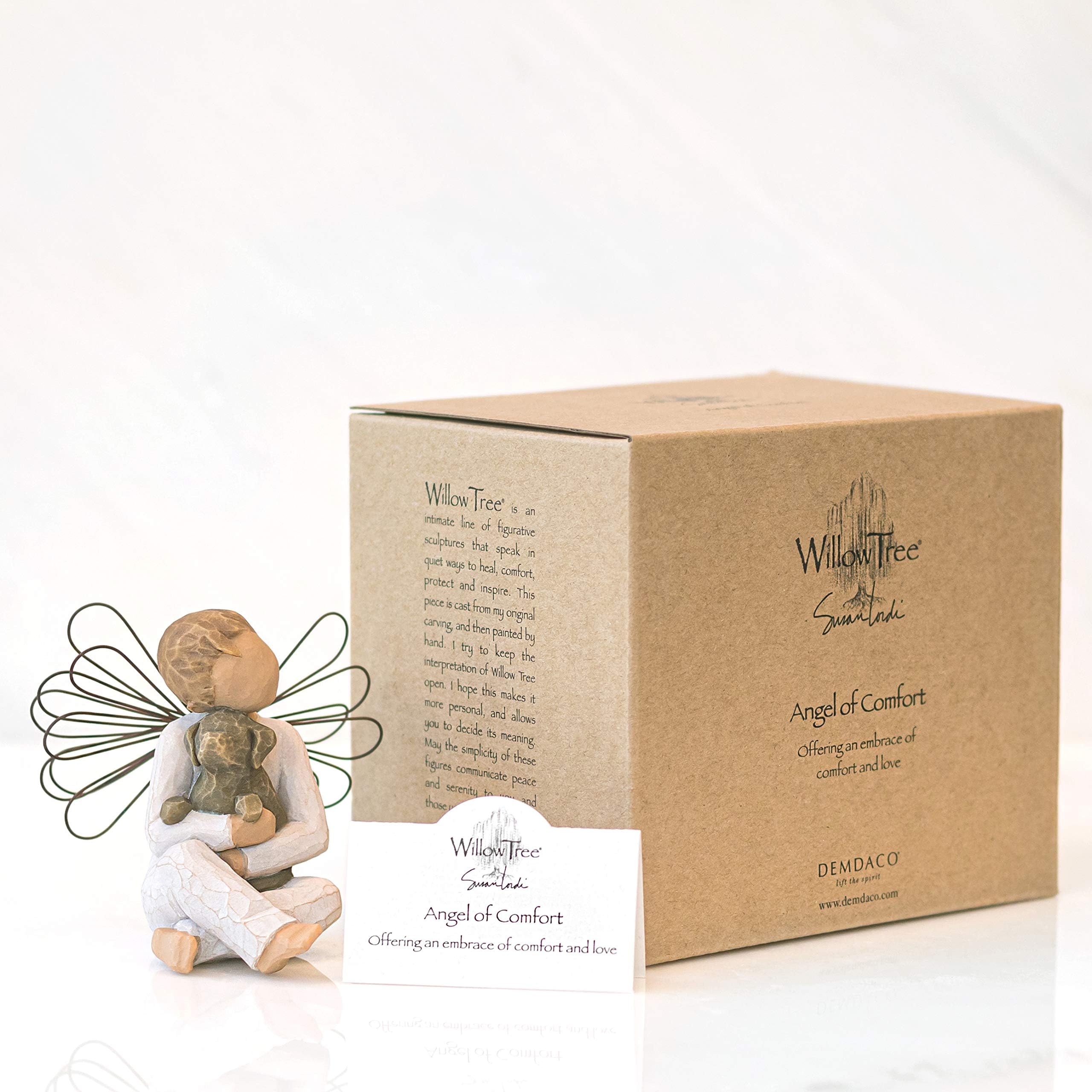 Willow Tree Angel of Comfort: display-ready sculpture for shelves or mantels.