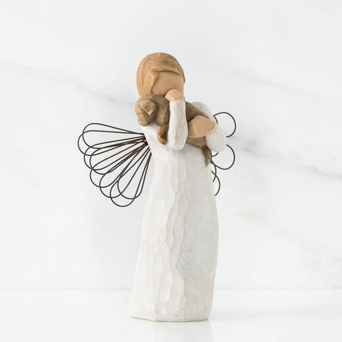 Willow Tree Angel of Friendship in cream dress, ideal for display.