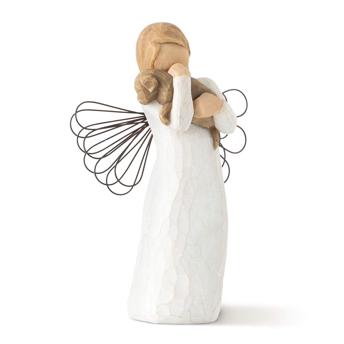 Willow Tree Angel of Friendship with dog—tender gift for friends and pet lovers.