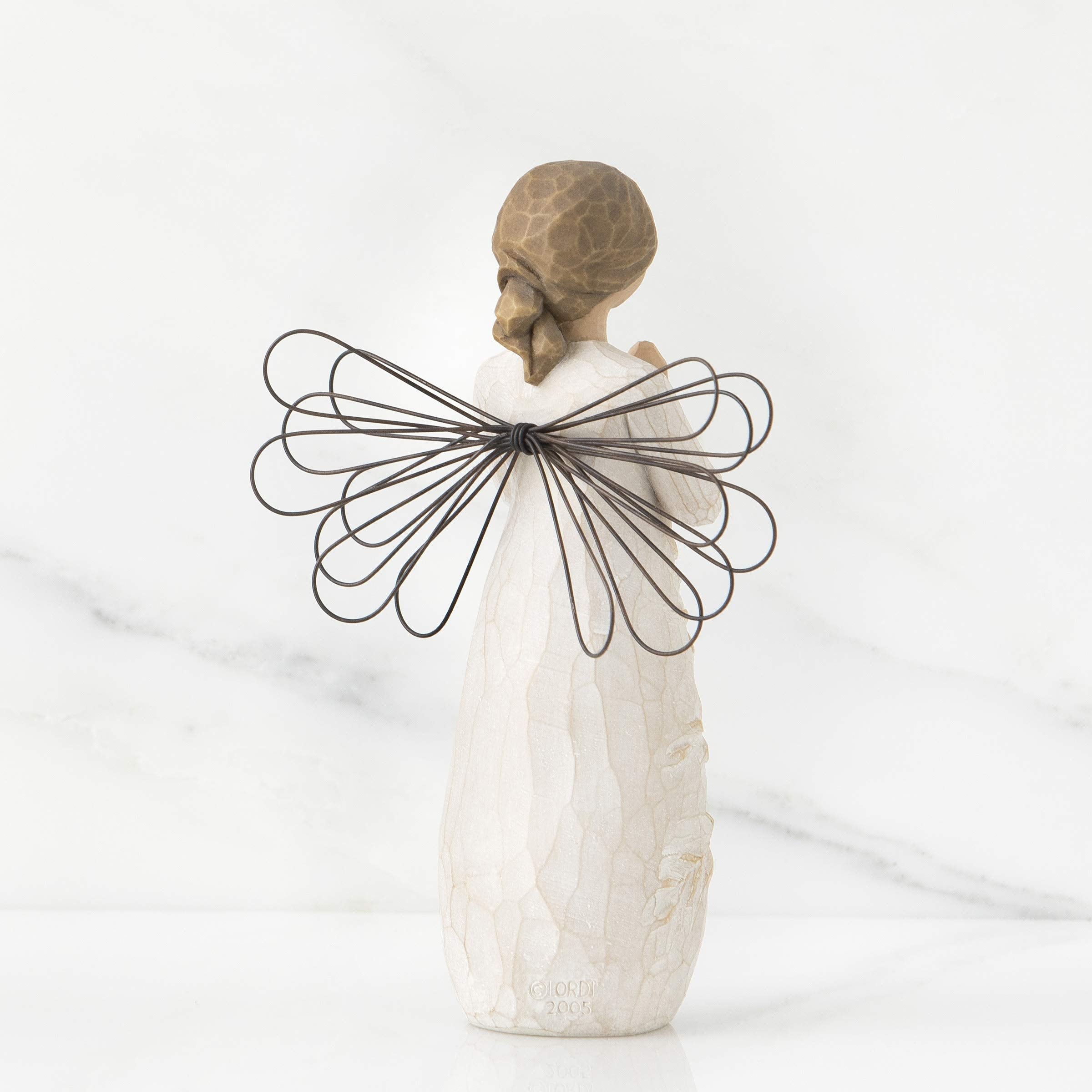 Willow Tree angel wire wings detail for shelves or mantels