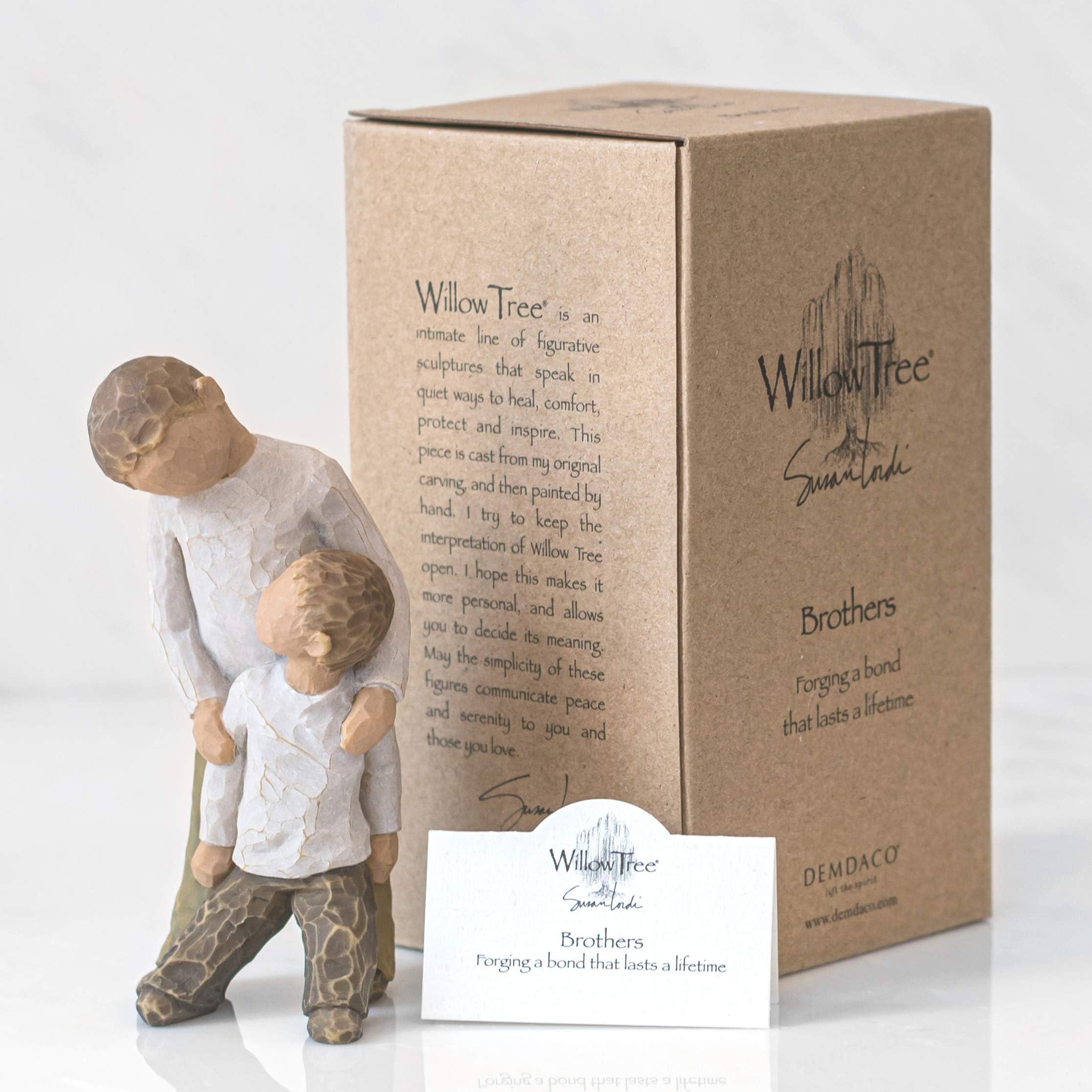 Willow Tree Brothers hand-painted detailing showcases craftsmanship and emotional resonance