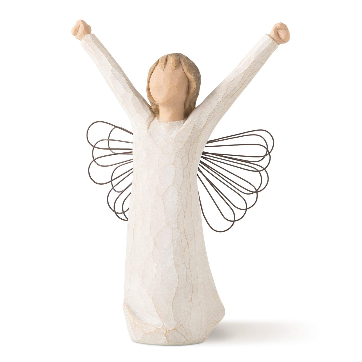 Willow Tree Courage Angel figure with hand-painted detail for hopeful display.