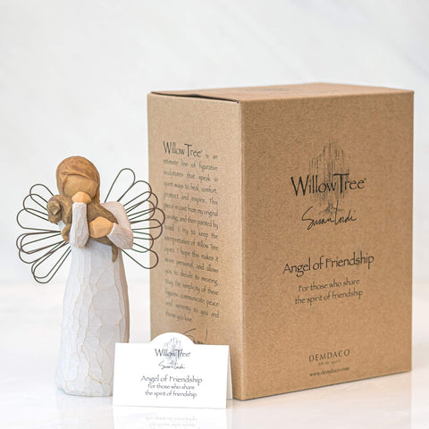 Willow Tree cream-dress angel decor for friendship reminders.