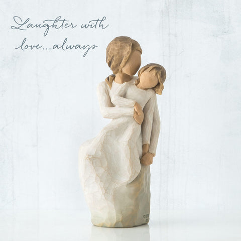 Willow Tree enclosure card with sentiment adds a meaningful note