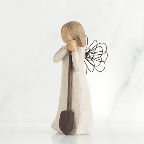 Willow Tree hand painted resin angel ready for indoor display