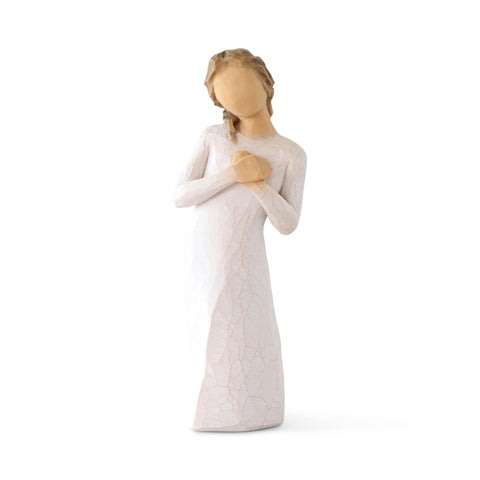 Willow Tree Here for You figure with enclosure card offers comforting support.