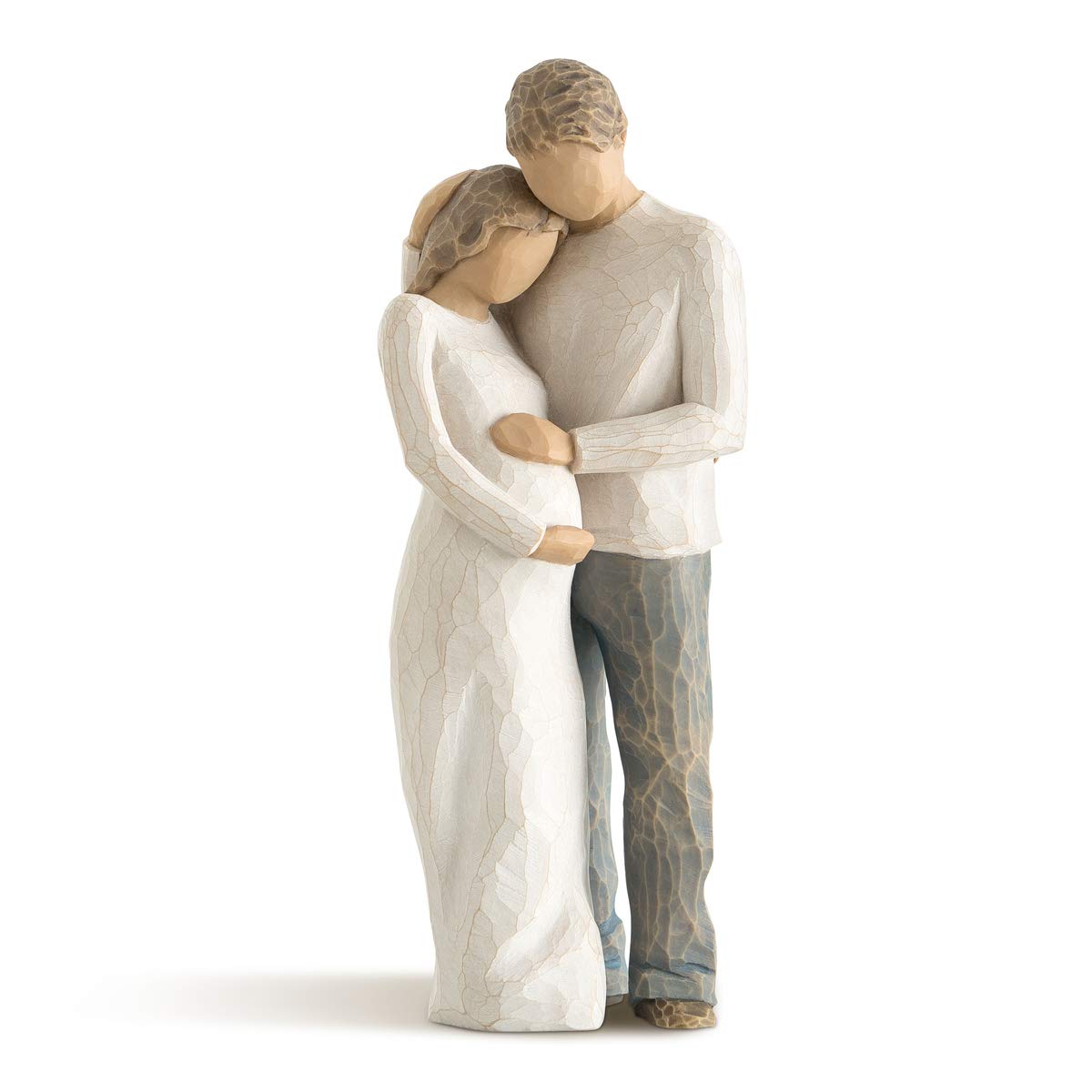 Willow Tree home figure standing couple embrace, ideal for family display on a shelf