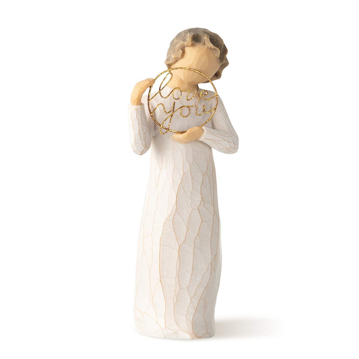 Willow Tree Love You figure in cream dress, ideal for heartfelt gifting.