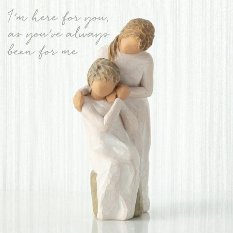 Willow Tree Loving My Mother artist Susan Lordi carving, handcrafted quality.