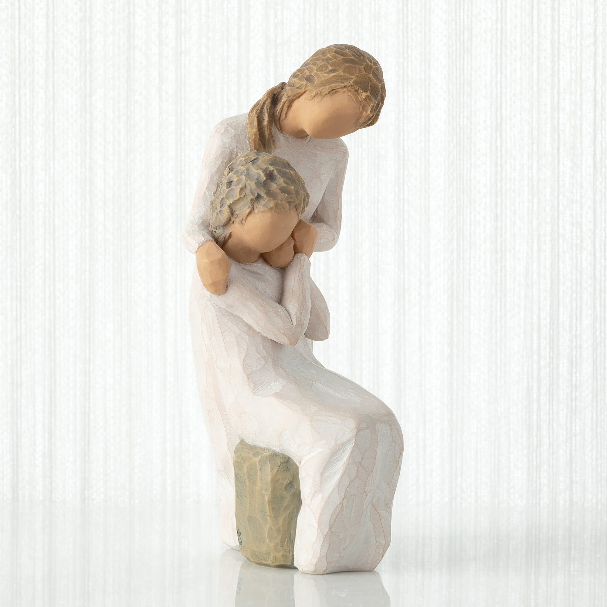 Willow Tree Loving My Mother displayed on a shelf or mantel.