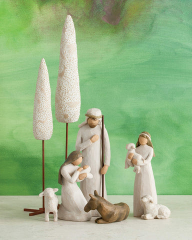 Willow Tree Nativity white sheep standing figurine for tabletop