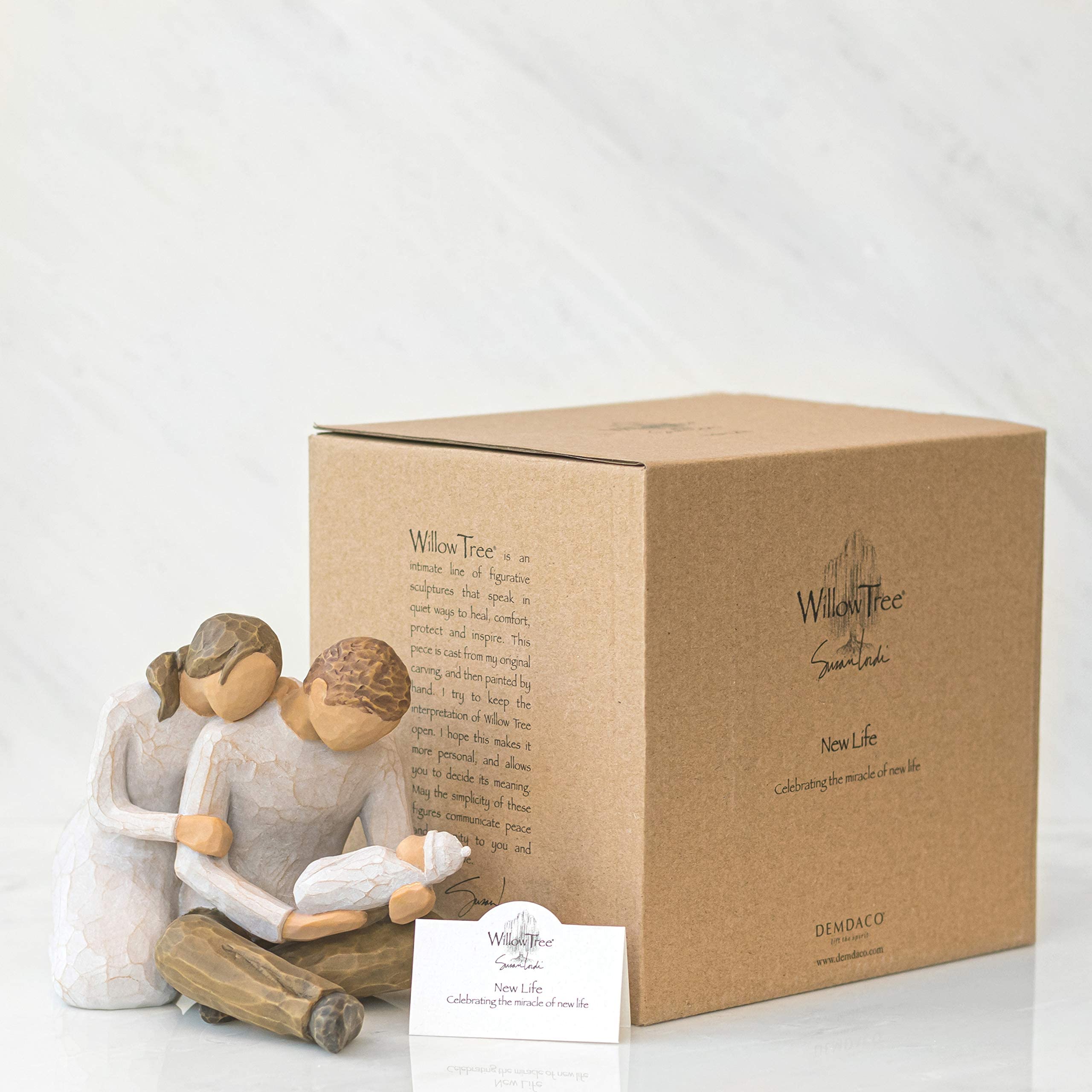 Willow Tree New Life gift box ready, perfect for celebrating new beginnings.