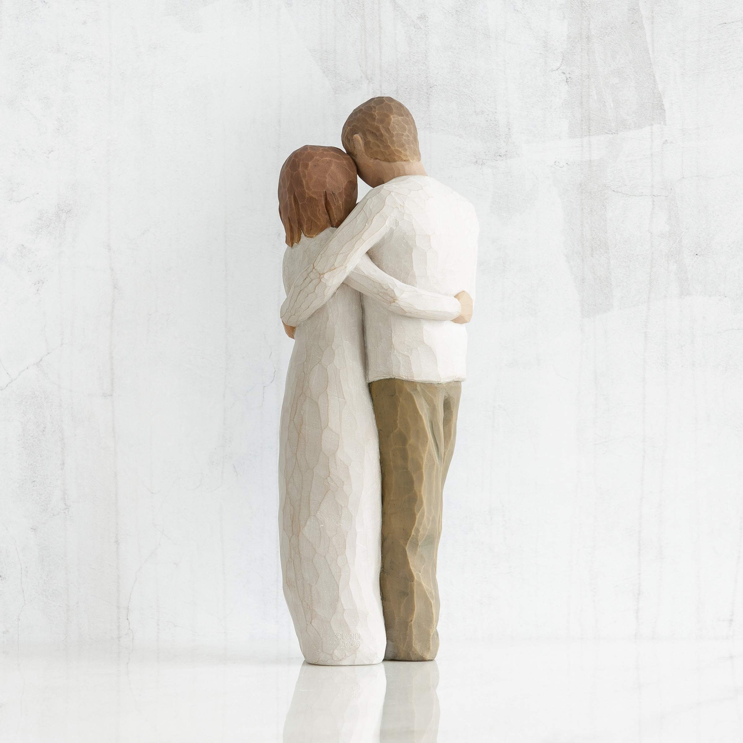Willow Tree Our Gift couple with baby scene celebrating family warmth