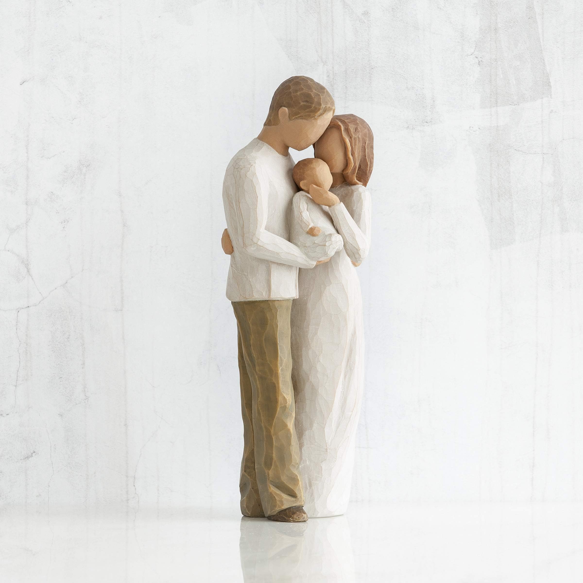 Willow Tree Our Gift cream dress and shirt pose for elegant display