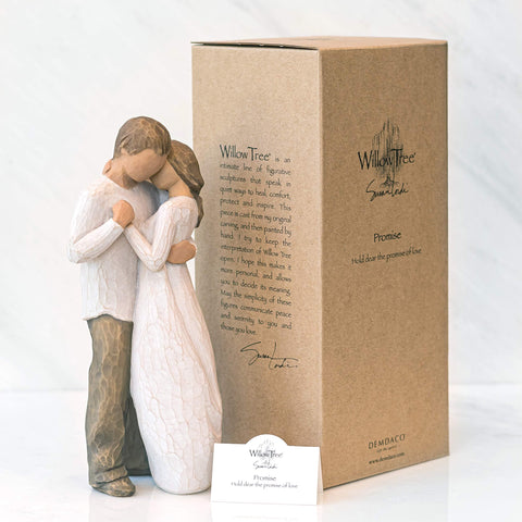 Willow Tree Promise dust with soft brush to preserve finish.