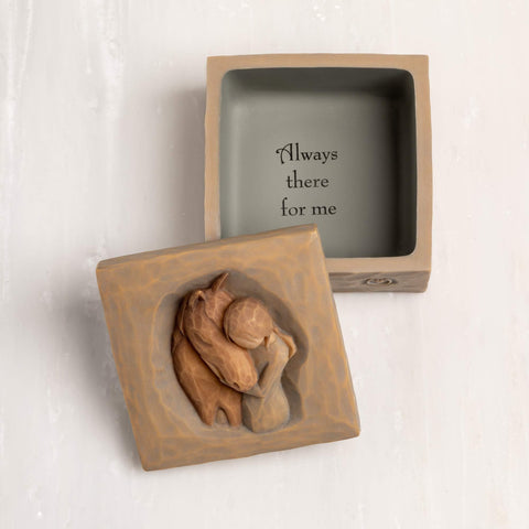 Willow Tree Quiet Strength gift packaging box, ready for gift-giving.